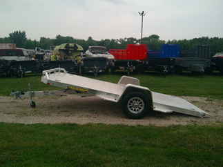 2025 Aluma 82x14  Aluminum Single Axle Utility 8214H-TILT-S-EL-RTD
