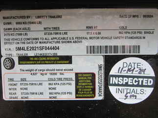 2025 Liberty 83x20  Equipment LE14K83X17+3B8KR