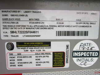 2025 Liberty 83x22  Equipment Tilt LT14K83X22SPB8WF GRAY/BO