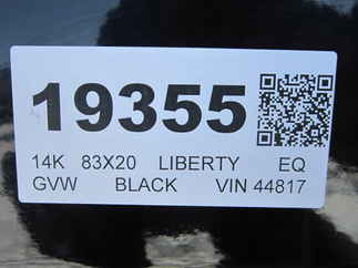 2025 Liberty 83x20  Equipment LE14K83X18+2C6SR