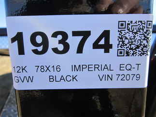 2025 Imperial 78x16  Equipment Tilt LB-12-16
