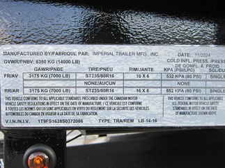 2025 Imperial 78x16  Equipment Tilt LB-14-16