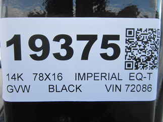 2025 Imperial 78x16  Equipment Tilt LB-14-16