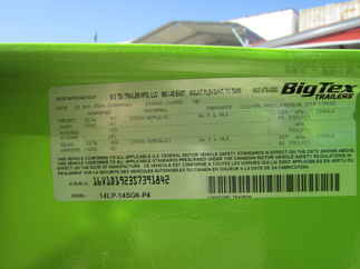 2025 Big Tex 83x14  Dump 14LP-14SG6-P4