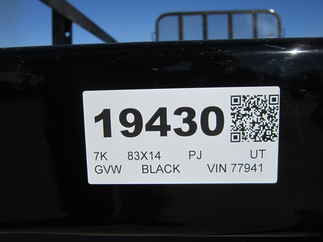 2025 PJ Trailer 83x14 UL Utility UL21432ESGK