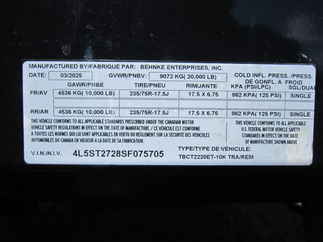 2025 B-B 83x22  Equipment Tilt TBCT2220ET-10K 