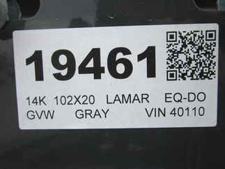 2025 Lamar 102x20  Equipment Deckover F8022027