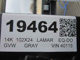 2025 Lamar 102x24  Equipment Deckover F8022427