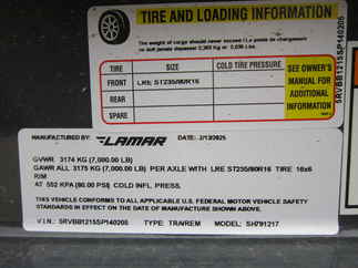 2025 Lamar 79x12  Equipment Tilt SH791217