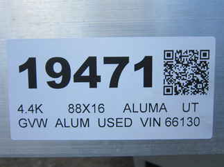 2023 Aluma 88x16  Utility A8816TA-EL-R