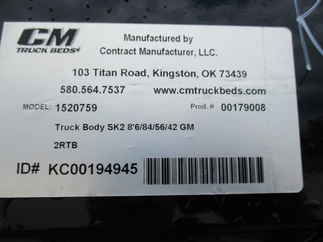 NEW CM 8.5 x 84 SK Flatbed Truck Bed