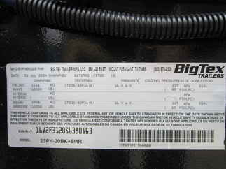 2025 Big Tex 102x25  Equipment Deckover 25PH-20BK+5MR
