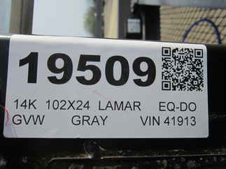 2025 Lamar 102x24  Equipment Deckover F8024227