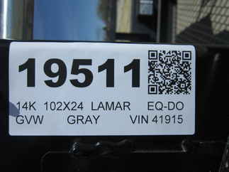 2025 Lamar 102x24  Equipment Deckover F8022427
