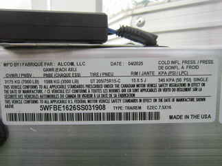 2025 EZ Hauler 7.5x16  Enclosed Cargo EZEC7.5X16-IF