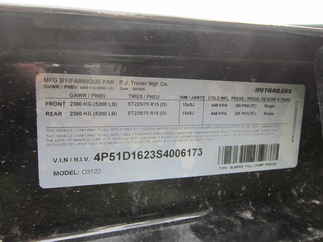 2025 PJ Trailer 72x12 D3 Dump D3J1252BSSK-RA01-TK01