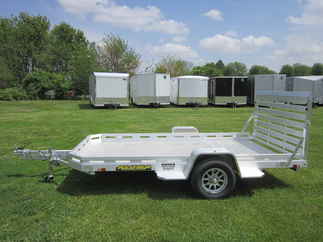 2026 Aluma 77x12  Aluminum Single Axle Utility 7712H-S-TG