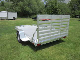 2026 Aluma 77x12  Aluminum Single Axle Utility 7712H-S-TG