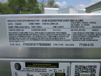 2026 Aluma 77x12  Aluminum Single Axle Utility 7712H-S-TG