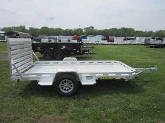 2026 Aluma 77x12  Aluminum Single Axle Utility 7712H-S-TG