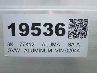 2026 Aluma 77x12  Aluminum Single Axle Utility 7712H-S-TG