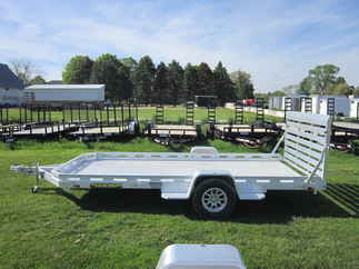 2026 Aluma 78x14  Aluminum Single Axle Utility 7814S-TG-TR