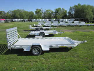 2026 Aluma 78x14  Aluminum Single Axle Utility 7814S-TG-TR