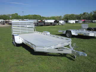 2026 Aluma 78x14  Aluminum Single Axle Utility 7814S-TG-TR