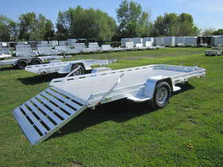 2026 Aluma 78x14  Aluminum Single Axle Utility 7814S-TG-TR