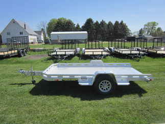 2026 Aluma 77x12  Aluminum Single Axle Utility 7712H-TILT-S