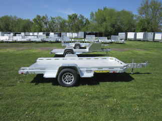 2026 Aluma 77x12  Aluminum Single Axle Utility 7712H-TILT-S