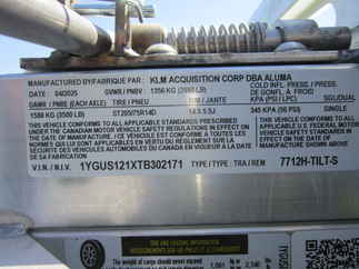 2026 Aluma 77x12  Aluminum Single Axle Utility 7712H-TILT-S
