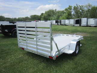 2026 Aluma 77x12  Aluminum Single Axle Utility 7712H-S-TG
