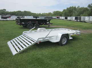 2026 Aluma 77x12  Aluminum Single Axle Utility 7712H-S-TG