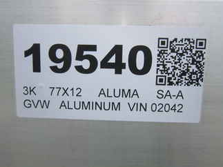 2026 Aluma 77x12  Aluminum Single Axle Utility 7712H-S-TG