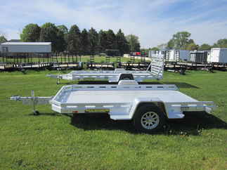 2026 Aluma 77x12  Aluminum Single Axle Utility 7712H-TILT-S