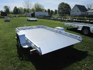 2026 Aluma 77x12  Aluminum Single Axle Utility 7712H-TILT-S