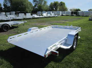 2026 Aluma 77x12  Aluminum Single Axle Utility 7712H-TILT-S