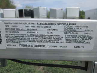2026 Aluma 63x8  Aluminum Single Axle Utility 638S-TG