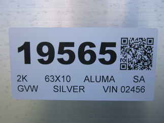 2026 Aluma 63x10  Aluminum Single Axle Utility 6310ESA-S-TG