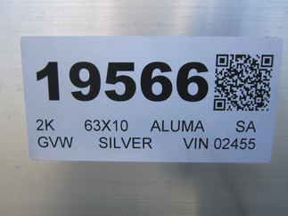 2026 Aluma 63x10  Aluminum Single Axle Utility 6310ESA-S-TG