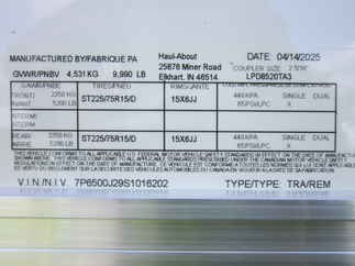 2025 Haul-About 8.5x20  Enclosed Car Hauler LPD8520TA3
