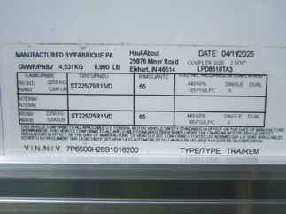 2025 Haul-About 8.5x18  Enclosed Car Hauler LPD8518TA3