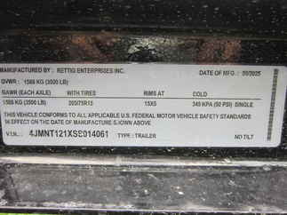 2025 Rettig 76x12 Retco No Tilt