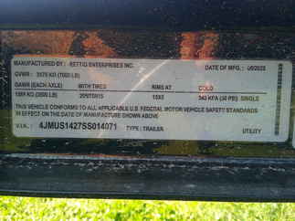 2025 Rettig 82x14 Retco Utility