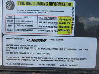 2025 Lamar 83x16  Dump DL831627