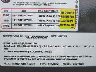 2025 Lamar 77x10  Dump DM771025