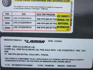 2025 Lamar 60x10  Dump DS601025