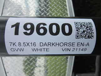 2025 Darkhorse 8.5x16  Enclosed Car Hauler DHW8.5X16TA35