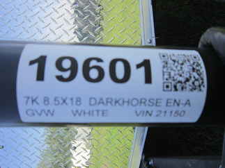 2025 Darkhorse 8.5x18  Enclosed Car Hauler DHW8.5X18TA35
